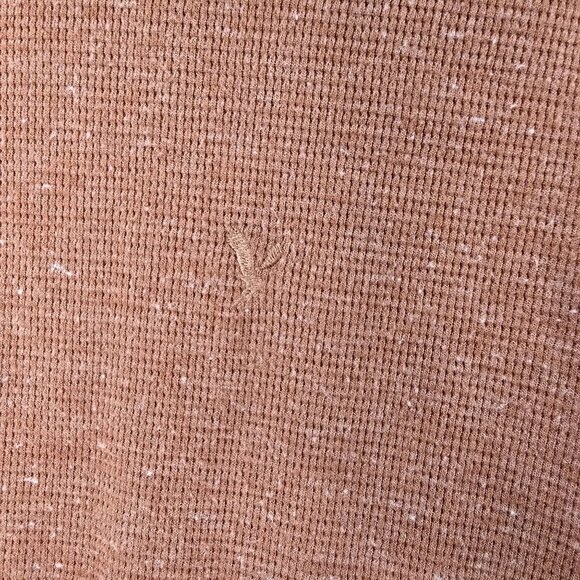 American Eagle Mens Super Soft Rust Long Sleeve Shirt M - Picture 3 of 6